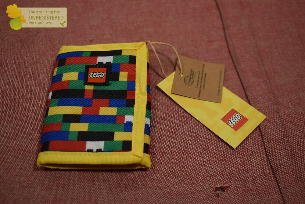 Lego Tri-Fold Wallet Brick Wall Color--